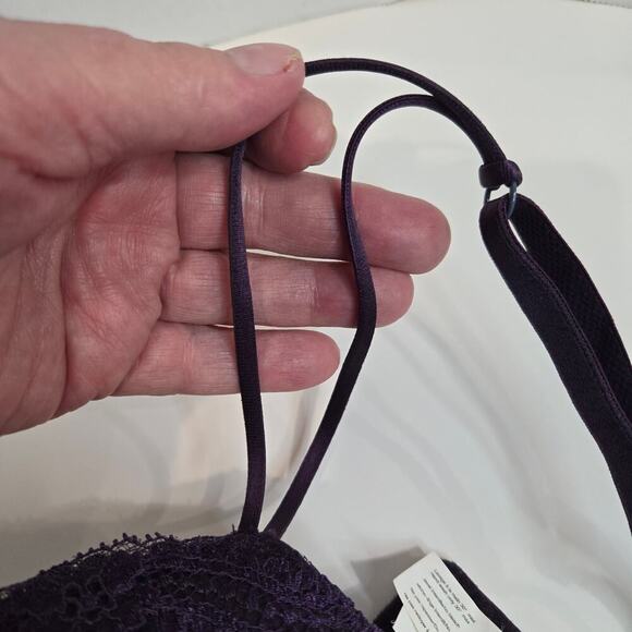 Simone Perele Purple Lace Eden Push-up Bra Size 32C Made in France - Picture 4 of 11